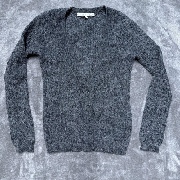 & Other Stories Sweaters - & Other Stories Sweater Womens XS Gray Soft Mohair Blend Knit Button Cardigan
